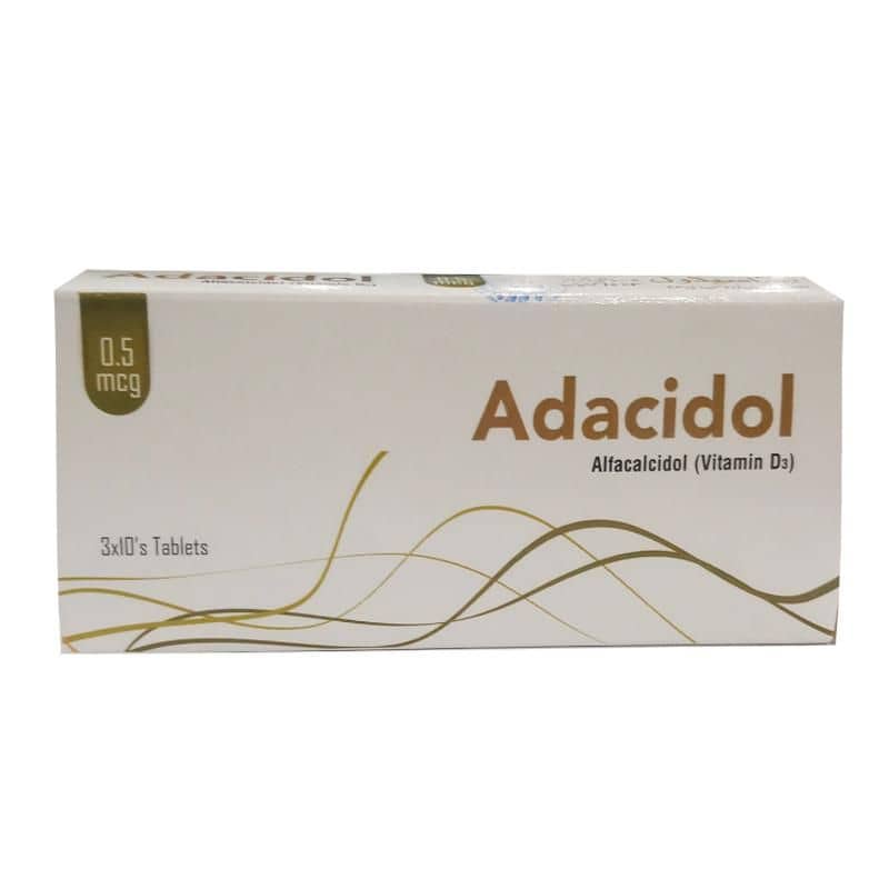 Adacidol 0.5mcg Tablet 10 'S - Uses, Formula, Side Effects