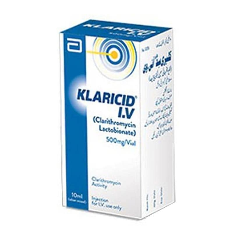 Klaricid 500mg Injection 10 ml Uses, Formula, Side Effects